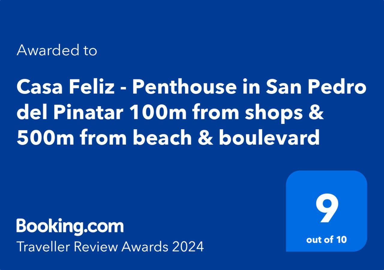 Casa Feliz - Penthouse In San Pedro Del Pinatar 100M From Shops & 500M From Beach & Boulevard Экстерьер фото